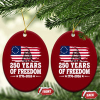 250 Years Of Freedom Ceramic Ornament Gadsden Flag American Patriot US