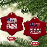 250 Years Of Freedom Ceramic Ornament Gadsden Flag American Patriot US
