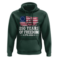 250 Years Of Freedom Hoodie Gadsden Flag American Patriot US