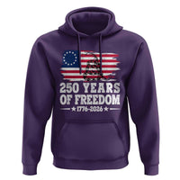 250 Years Of Freedom Hoodie Gadsden Flag American Patriot US