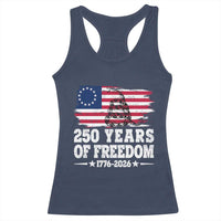 250 Years Of Freedom Racerback Tank Top Gadsden Flag American Patriot US