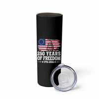 250 Years Of Freedom Skinny Tumbler Gadsden Flag American Patriot US