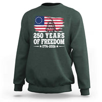 250 Years Of Freedom Sweatshirt Gadsden Flag American Patriot US