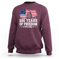 250 Years Of Freedom Sweatshirt Gadsden Flag American Patriot US
