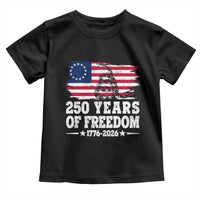 250 Years Of Freedom Toddler T Shirt Gadsden Flag American Patriot US