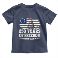 250 Years Of Freedom Toddler T Shirt Gadsden Flag American Patriot US