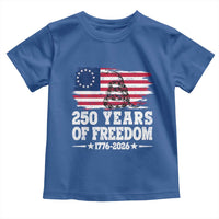 250 Years Of Freedom Toddler T Shirt Gadsden Flag American Patriot US