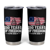 250 Years Of Freedom Tumbler Cup Gadsden Flag American Patriot US
