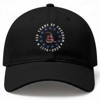 250 Years Of Freedom Baseball Cap Gadsden Betty Ross Flag Ring of Stars American Patriot US