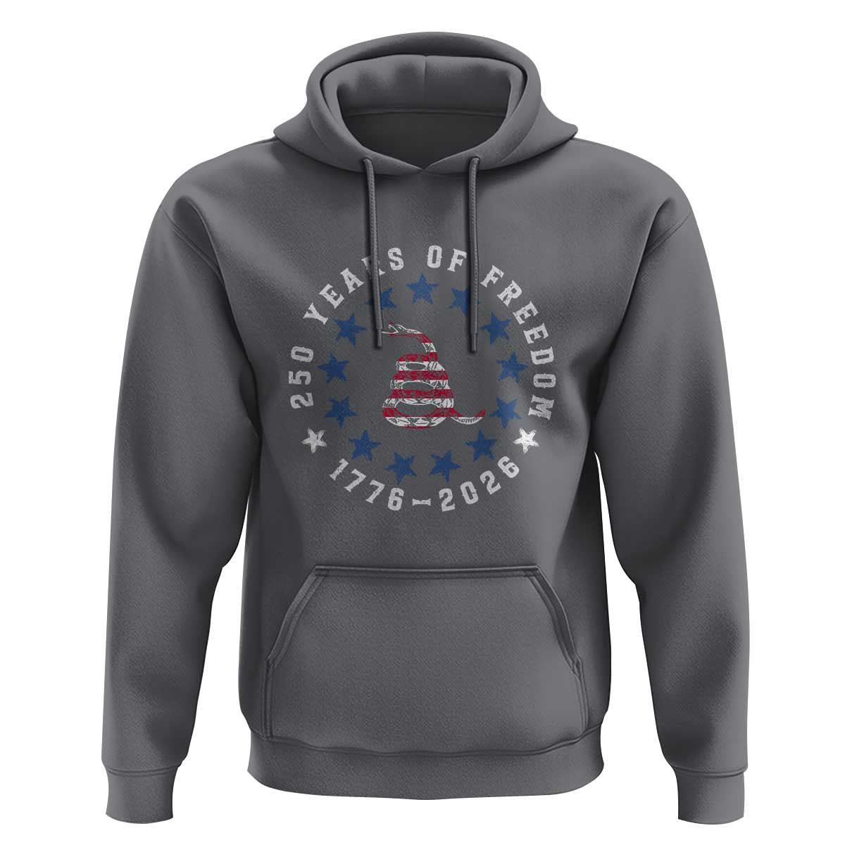 250 Years Of Freedom Hoodie Gadsden Betty Ross Flag Ring of Stars American Patriot US