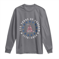 250 Years Of Freedom Long Sleeve Shirt Gadsden Betty Ross Flag Ring of Stars American Patriot US