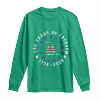 250 Years Of Freedom Long Sleeve Shirt Gadsden Betty Ross Flag Ring of Stars American Patriot US