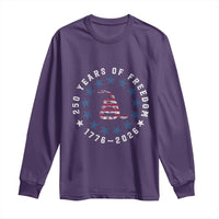 250 Years Of Freedom Long Sleeve Shirt Gadsden Betty Ross Flag Ring of Stars American Patriot US