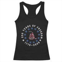 250 Years Of Freedom Racerback Tank Top Gadsden Betty Ross Flag Ring of Stars American Patriot US