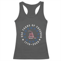 250 Years Of Freedom Racerback Tank Top Gadsden Betty Ross Flag Ring of Stars American Patriot US