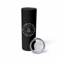 250 Years Of Freedom Skinny Tumbler Gadsden Betty Ross Flag Ring of Stars American Patriot US