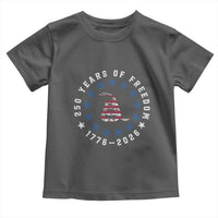 250 Years Of Freedom Toddler T Shirt Gadsden Betty Ross Flag Ring of Stars American Patriot US