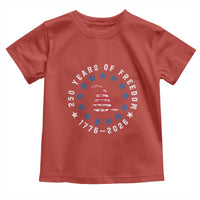 250 Years Of Freedom Toddler T Shirt Gadsden Betty Ross Flag Ring of Stars American Patriot US