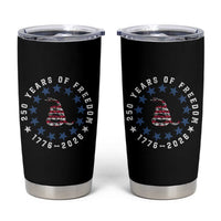 250 Years Of Freedom Tumbler Cup Gadsden Betty Ross Flag Ring of Stars American Patriot US