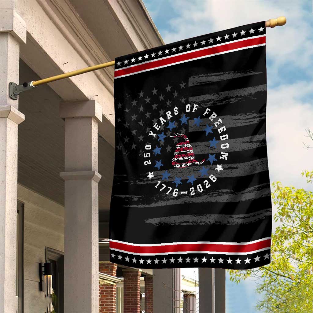 250 Years Of Freedom Patriotic Garden Flag Gadsden Betty Ross Flag Ring of Stars American Patriot US