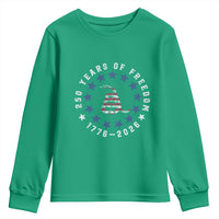 250 Years Of Freedom Youth Sweatshirt Gadsden Betty Ross Flag Ring of Stars American Patriot US