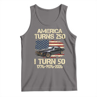 America Turns 250 I Turn 50 1976 50th Birthday Tank Top Retro 70s Muscle Car Lover