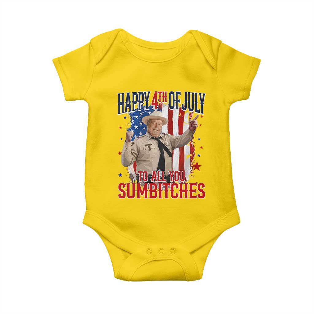 Happy 4th Of July To All You Sumbitches Baby Onesie Funny USA 250th Anniversary Independence Day