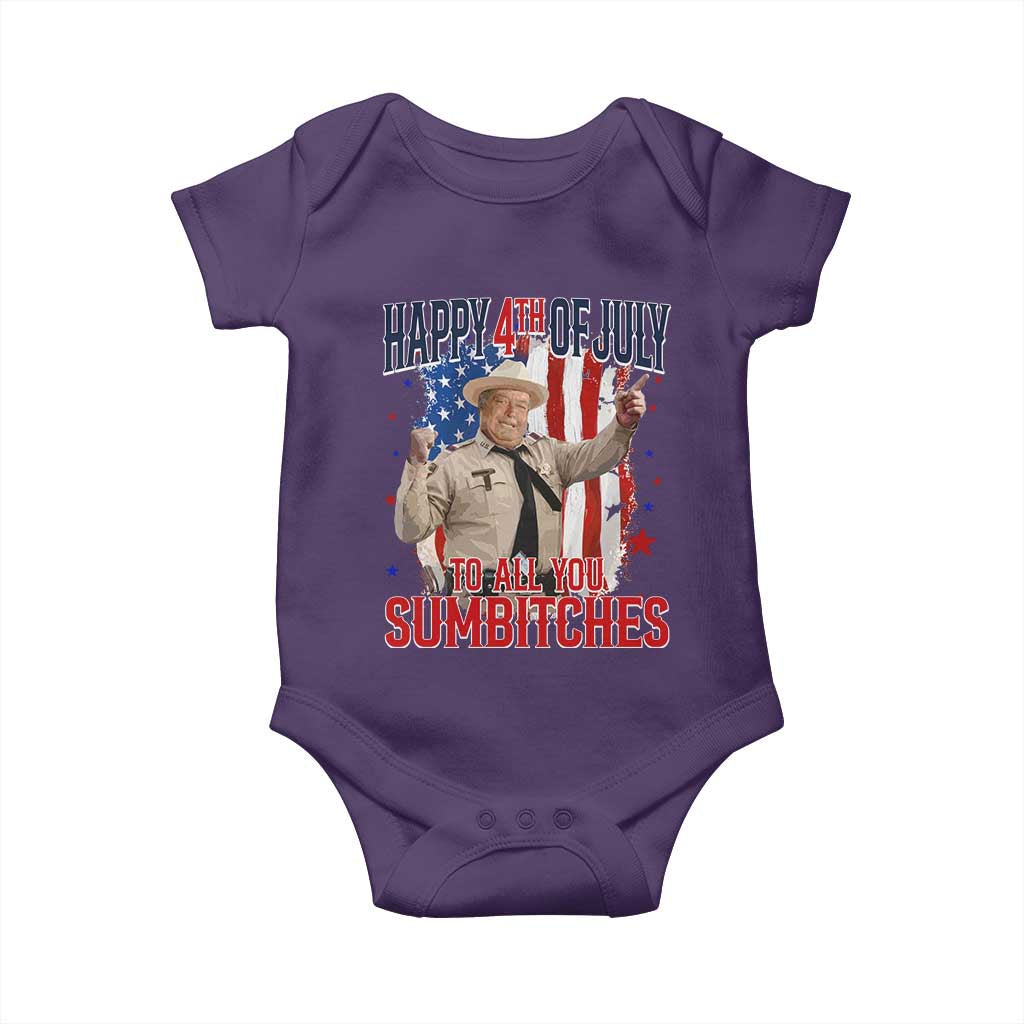 Happy 4th Of July To All You Sumbitches Baby Onesie Funny USA 250th Anniversary Independence Day