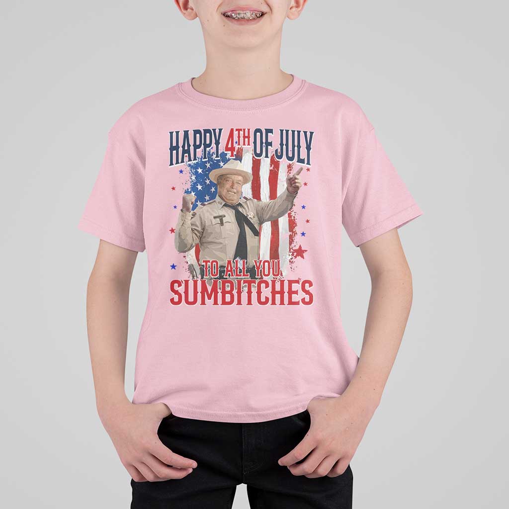 Happy 4th Of July To All You Sumbitches T Shirt For Kid Funny USA 250th Anniversary Independence Day