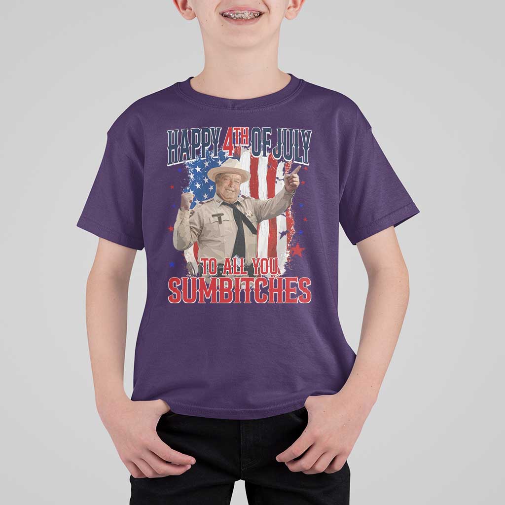 Happy 4th Of July To All You Sumbitches T Shirt For Kid Funny USA 250th Anniversary Independence Day