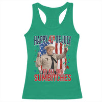 Happy 4th Of July To All You Sumbitches Racerback Tank Top Funny USA 250th Anniversary Independence Day