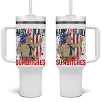Happy 4th Of July To All You Sumbitches Tumbler With Handle Funny USA 250th Anniversary Independence Day