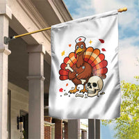 Funny Thanksgiving Nurse Turkey Garden Flag Fall RN - Wonder Print Shop