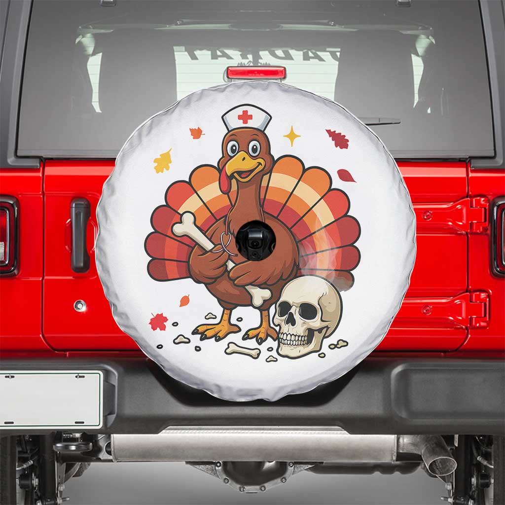 Funny Thanksgiving Nurse Turkey Spare Tire Cover Fall RN - Wonder Print Shop