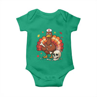 Funny Thanksgiving Nurse Turkey Baby Onesie Fall RN - Wonder Print Shop