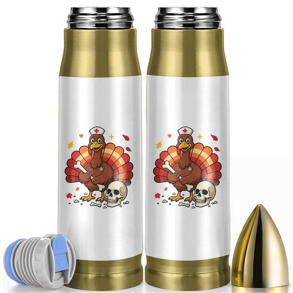 Funny Thanksgiving Nurse Turkey Bullet Tumbler Fall RN - Wonder Print Shop