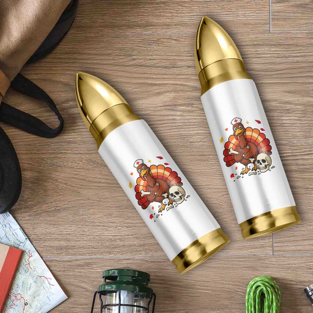 Funny Thanksgiving Nurse Turkey Bullet Tumbler Fall RN - Wonder Print Shop