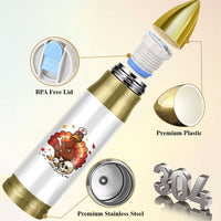 Funny Thanksgiving Nurse Turkey Bullet Tumbler Fall RN - Wonder Print Shop