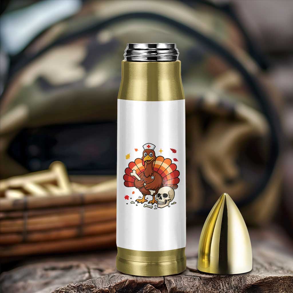Funny Thanksgiving Nurse Turkey Bullet Tumbler Fall RN - Wonder Print Shop