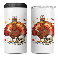 Funny Thanksgiving Nurse Turkey 4 in 1 Can Cooler Tumbler Fall RN - Wonder Print Shop