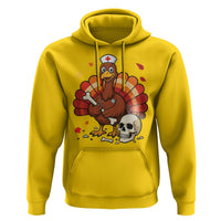 Funny Thanksgiving Nurse Turkey Hoodie Fall RN - Wonder Print Shop