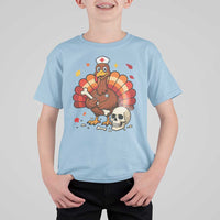 Funny Thanksgiving Nurse Turkey T Shirt For Kid Fall RN - Wonder Print Shop