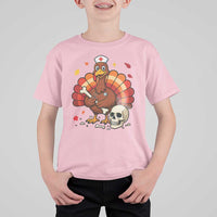 Funny Thanksgiving Nurse Turkey T Shirt For Kid Fall RN - Wonder Print Shop
