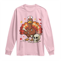 Funny Thanksgiving Nurse Turkey Long Sleeve Shirt Fall RN - Wonder Print Shop