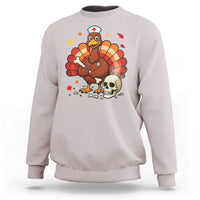 Funny Thanksgiving Nurse Turkey Sweatshirt Fall RN - Wonder Print Shop