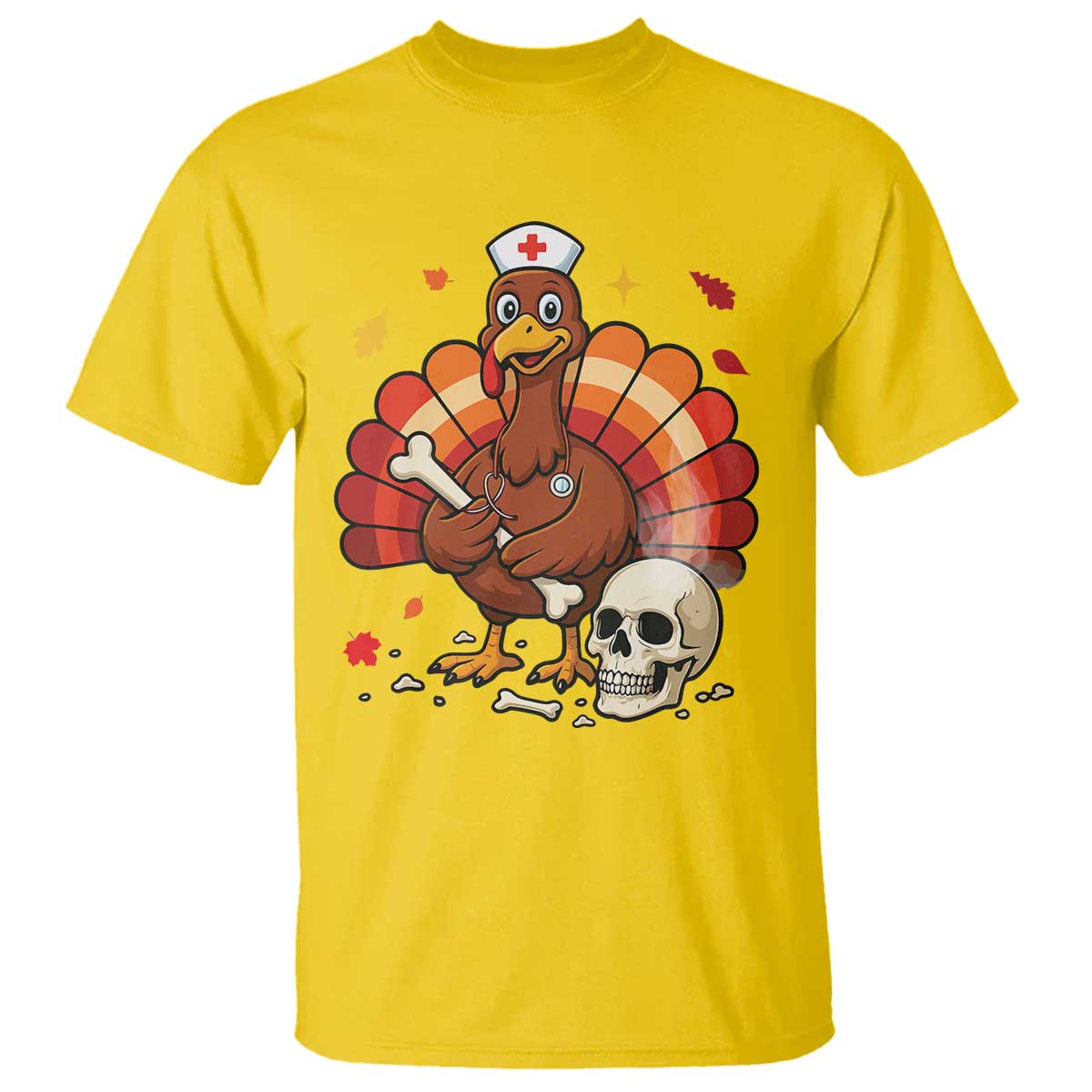 Funny Thanksgiving Nurse Turkey T Shirt Fall RN - Wonder Print Shop