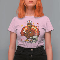 Funny Thanksgiving Nurse Turkey T Shirt For Women Fall RN - Wonder Print Shop