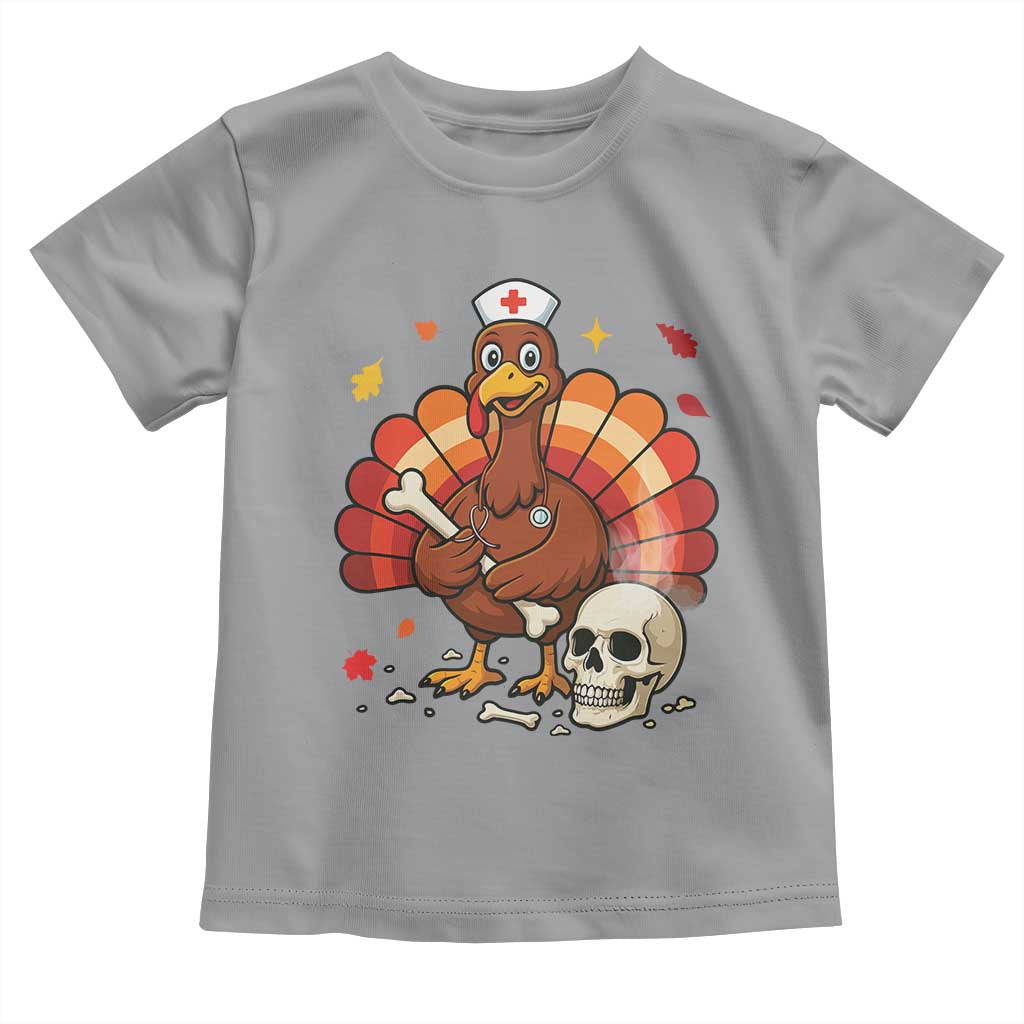 Funny Thanksgiving Nurse Turkey Toddler T Shirt Fall RN - Wonder Print Shop