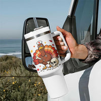 Funny Thanksgiving Nurse Turkey Tumbler With Handle Fall RN - Wonder Print Shop