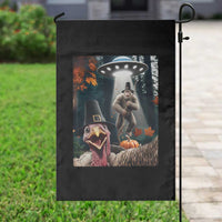 Thanksgiving Funny Bigfoot Turkey Selfie Garden Flag - Wonder Print Shop